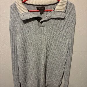Tasso Elba Gray Turtleneck Sweater